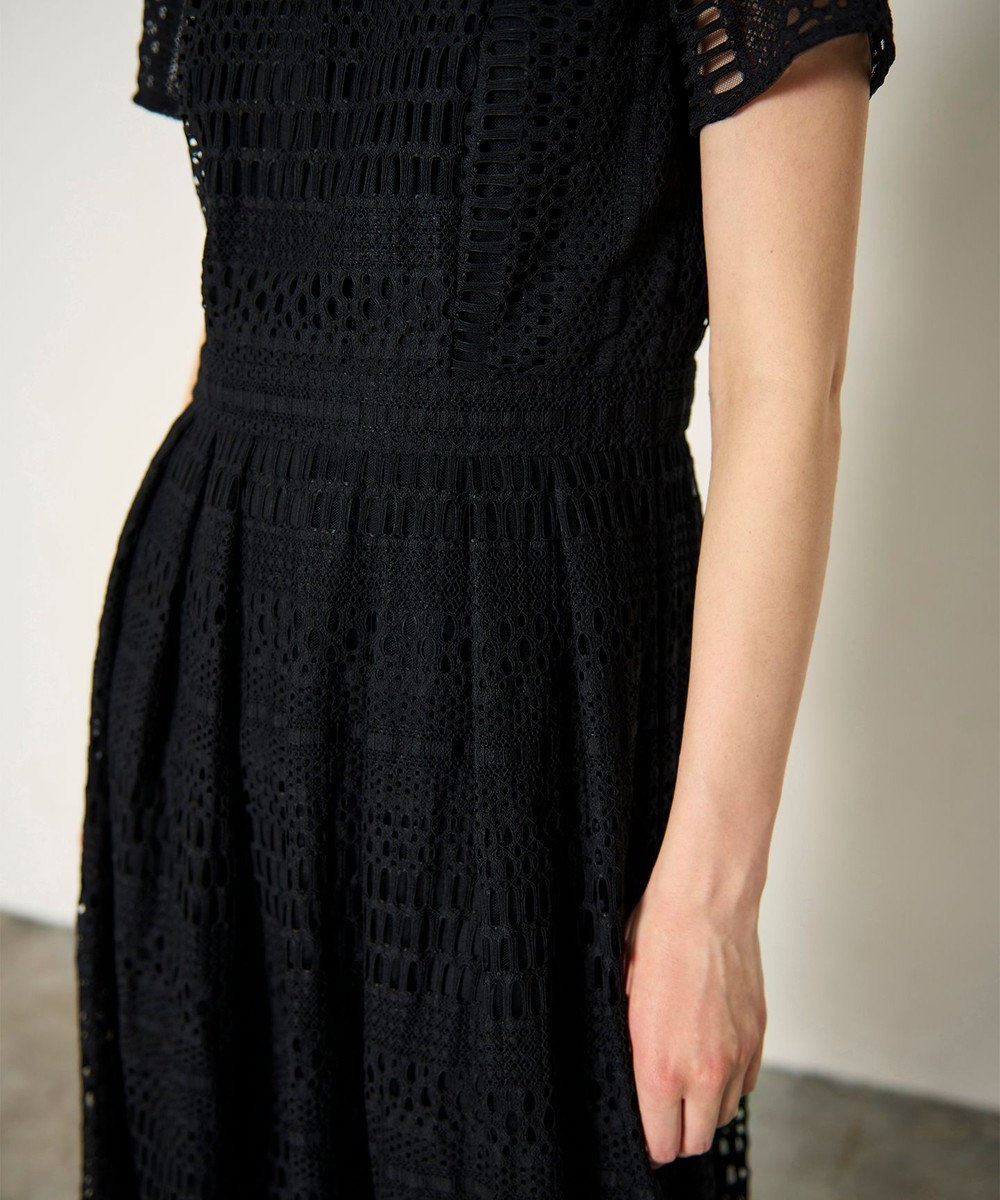 GRACE CONTINENTAL メッシュレースワンピース 