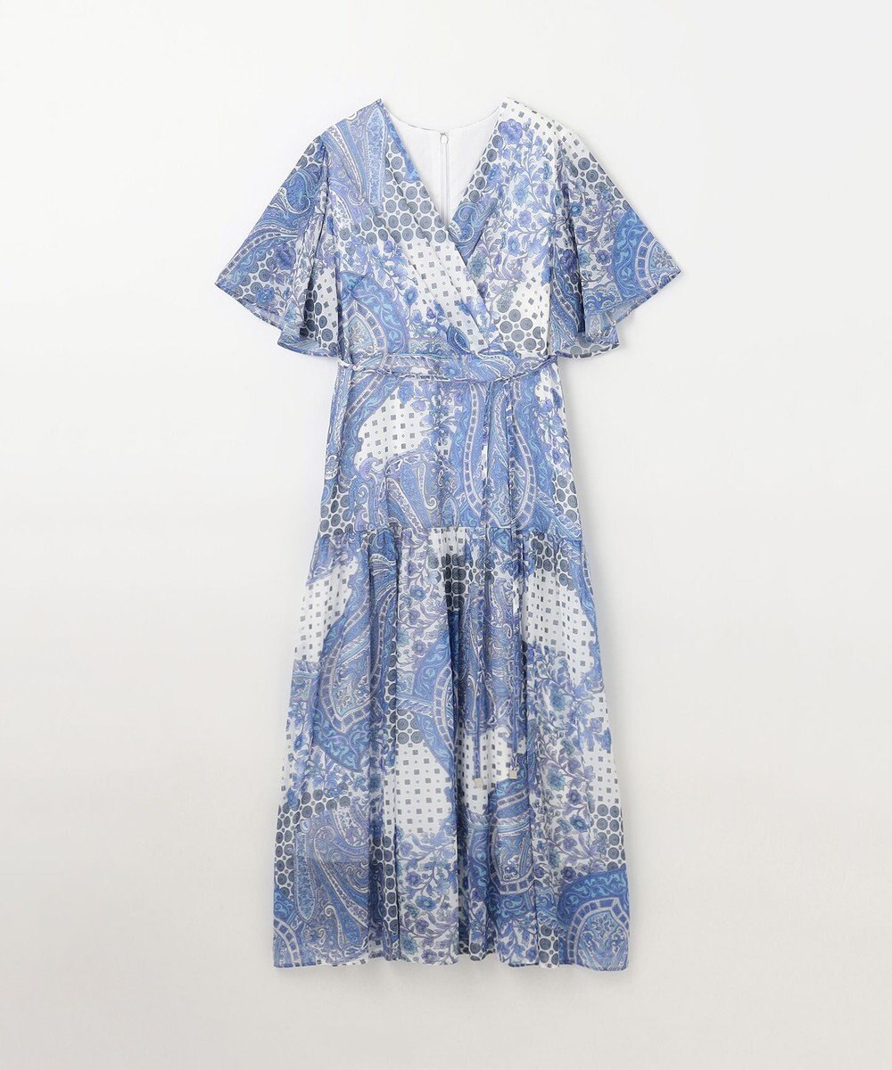 GRACE CONTINENTAL ペイズリーカシュクールワンピース 