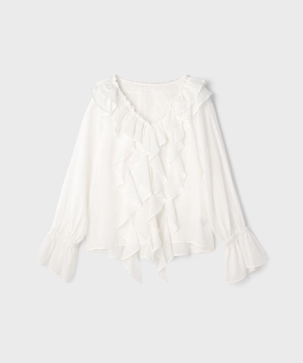 GRACE CONTINENTAL フリルブラウス 