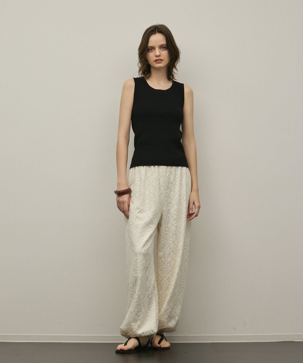 GRACE CONTINENTAL リブニットタンクトップ 