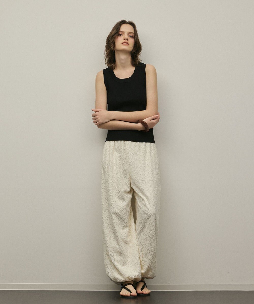 GRACE CONTINENTAL リブニットタンクトップ 