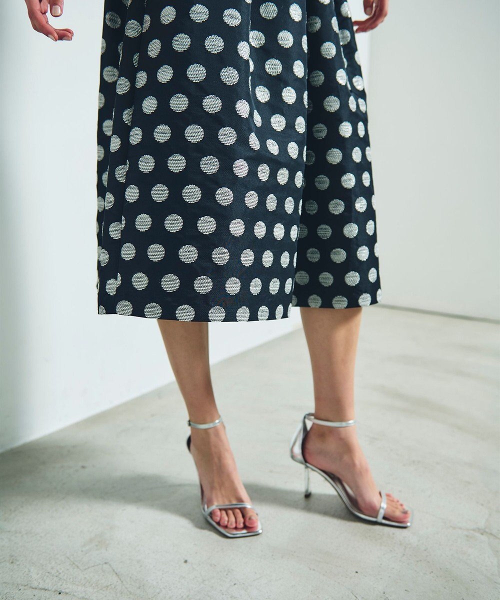 GRACE CONTINENTAL ラメドットジャガードスカート 