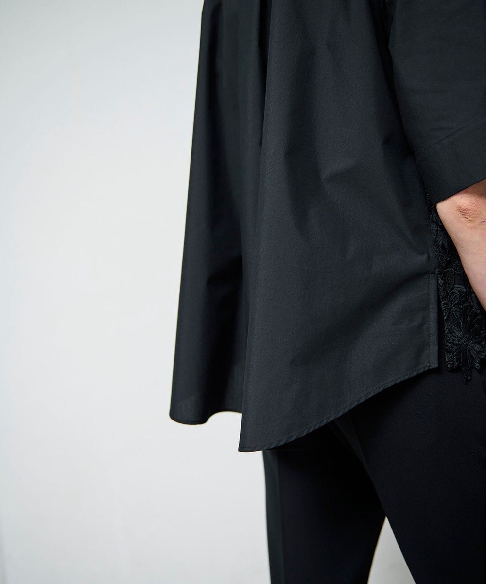 GRACE CONTINENTAL ケミカルフラワードレスシャツ 