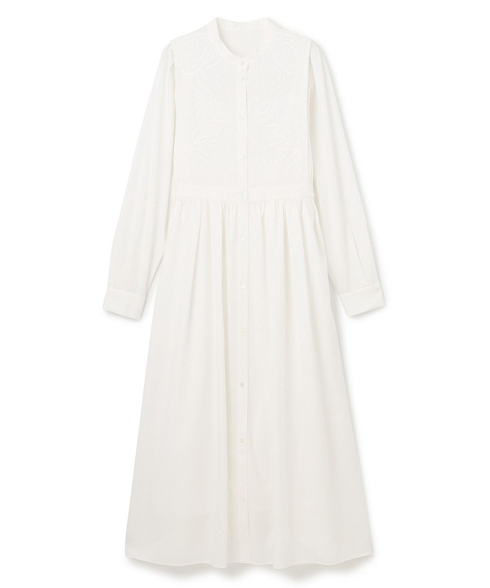 GRACE CONTINENTAL 刺繍シャツワンピース