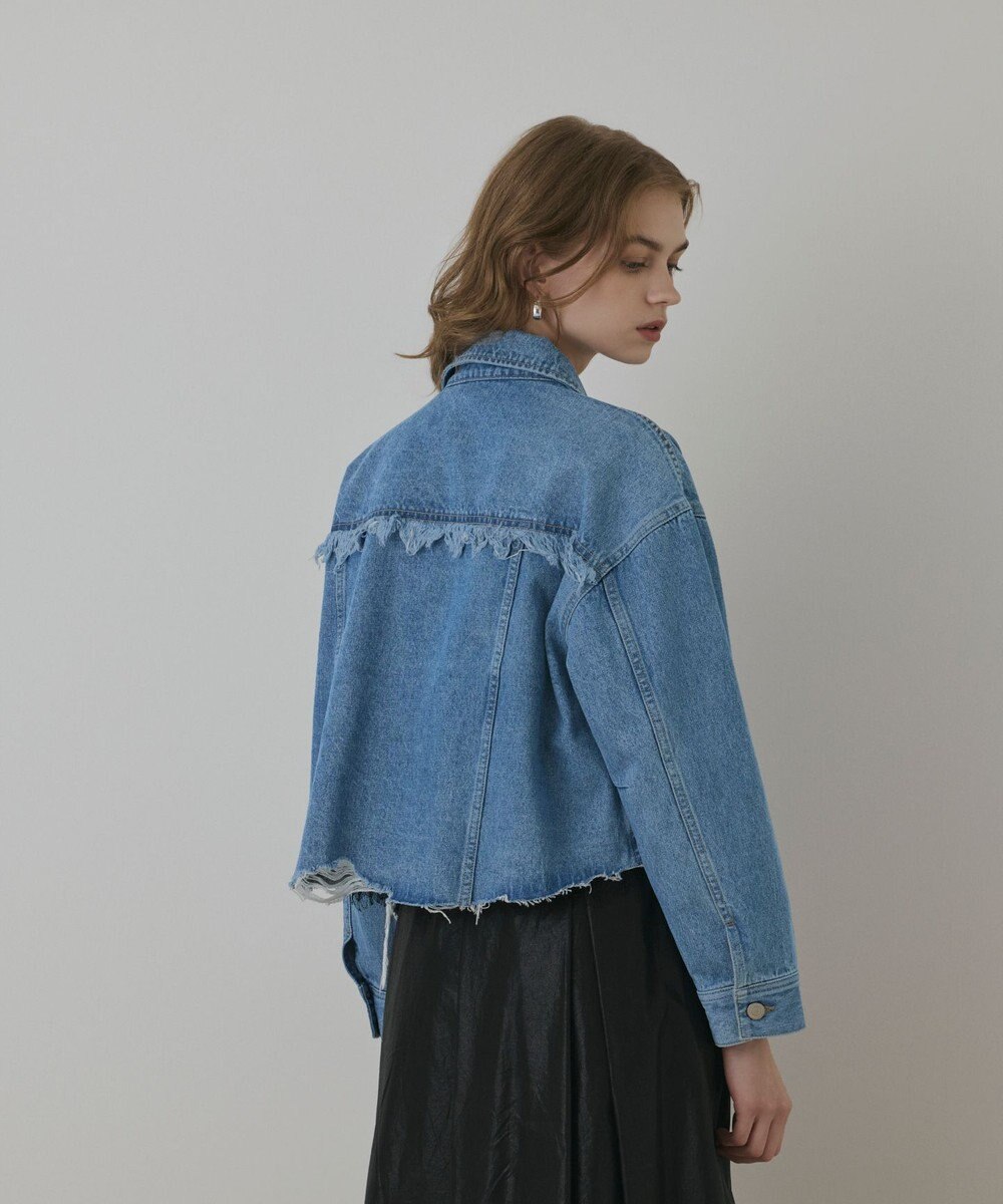 GRACE CONTINENTAL フリンジデニムジャケット 