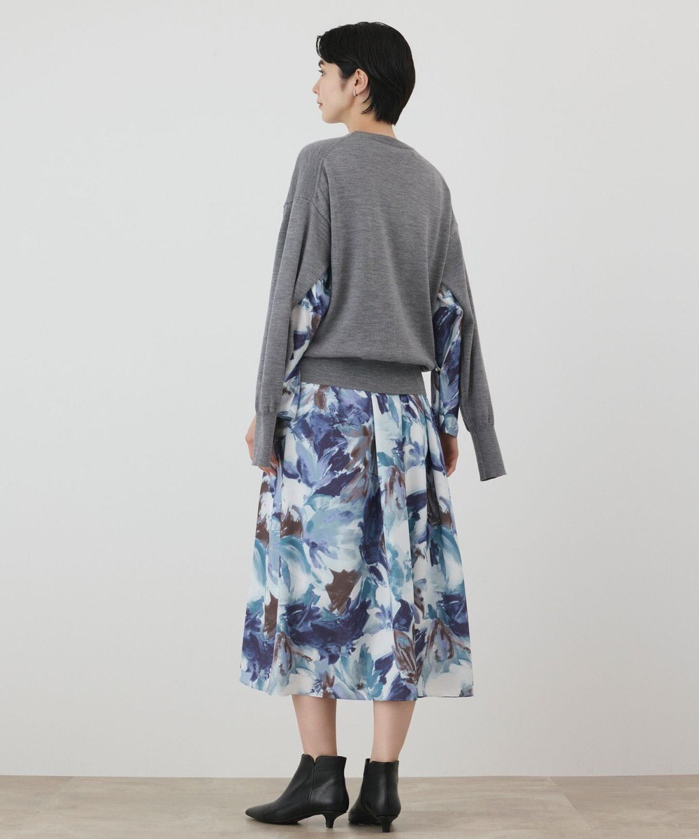 GRACE CONTINENTAL ウールスリットニットトップ 