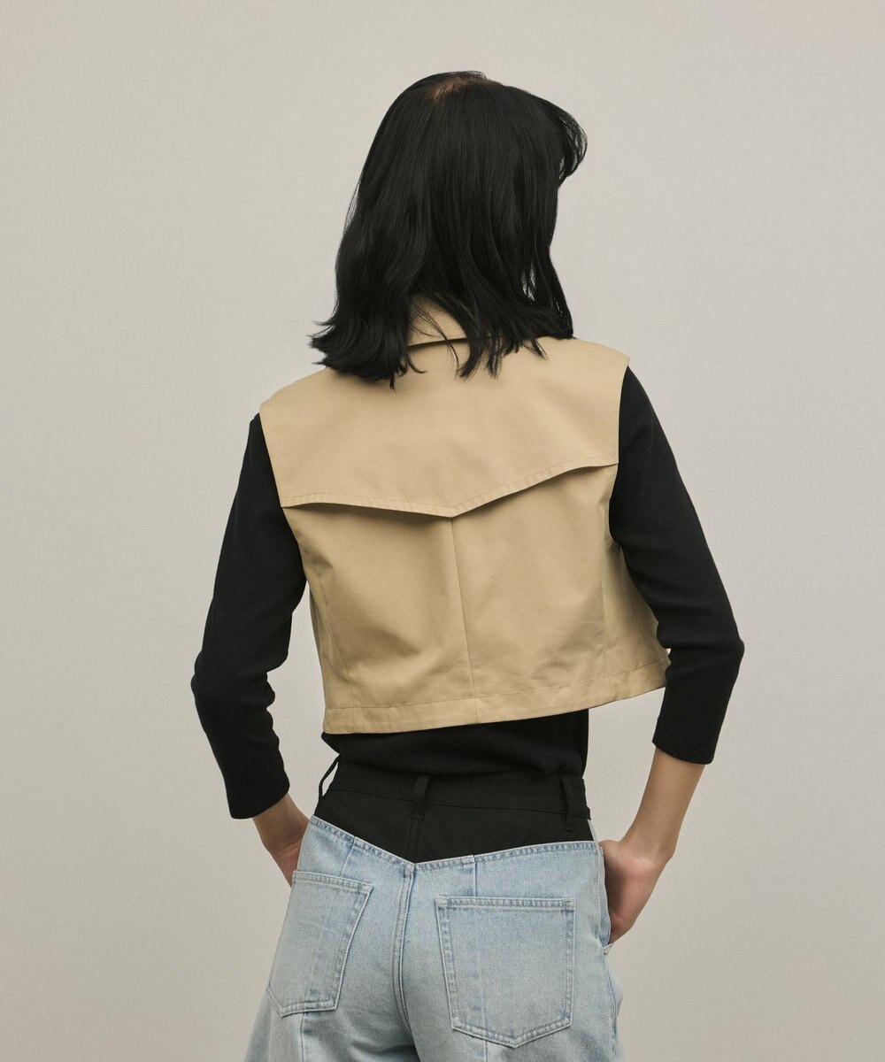 GRACE CONTINENTAL ペプラムトレンチベスト 