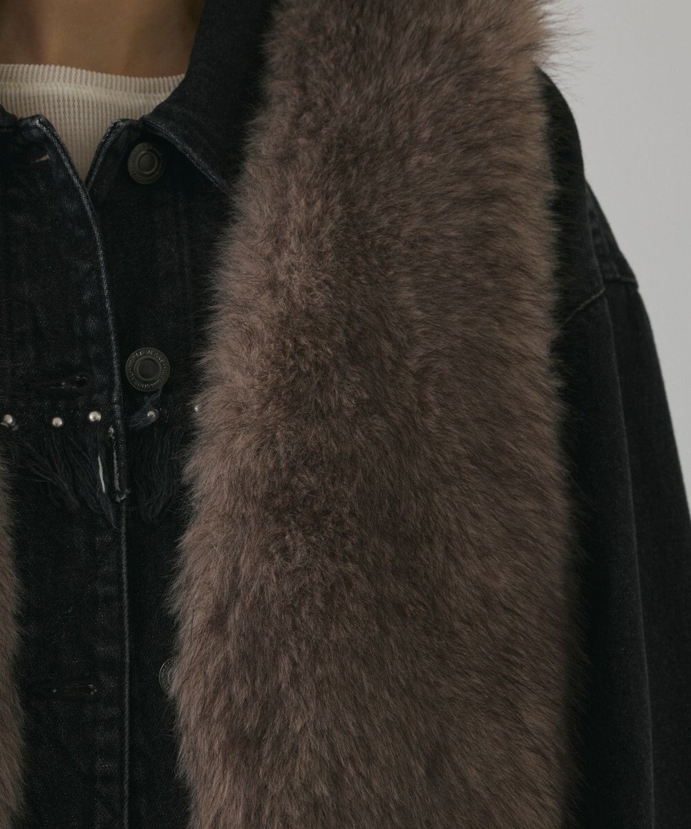 GRACE CONTINENTAL フェイクフォックスファ－ベスト 