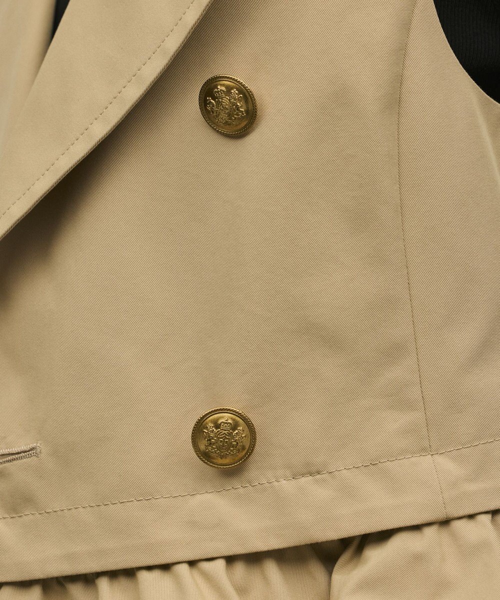 GRACE CONTINENTAL ペプラムトレンチベスト 