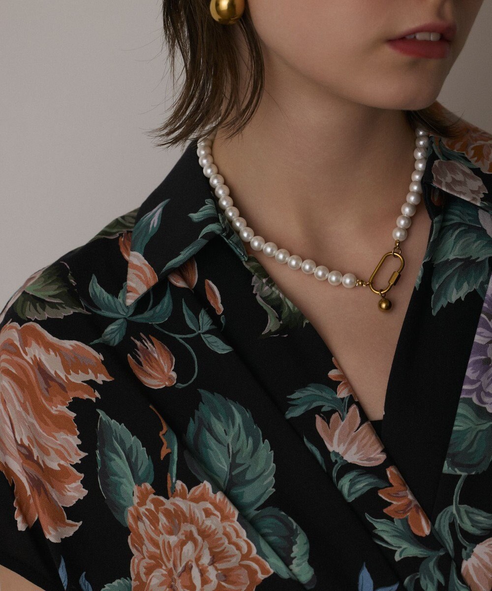 GRACE CONTINENTAL アンティークフラワープリントワンピース