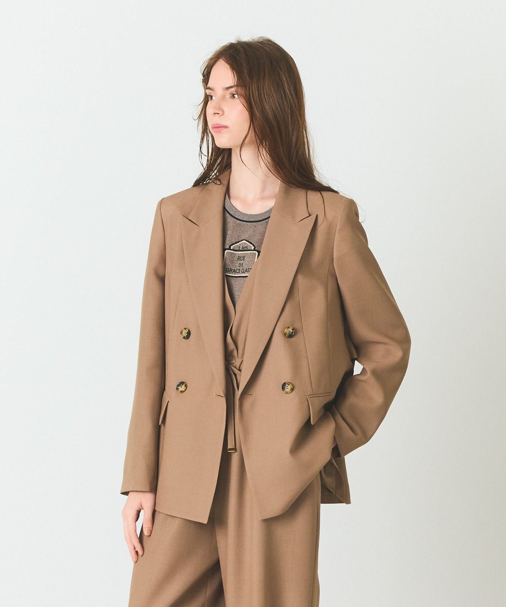 GRACE CONTINENTAL バックペプラムジャケット 