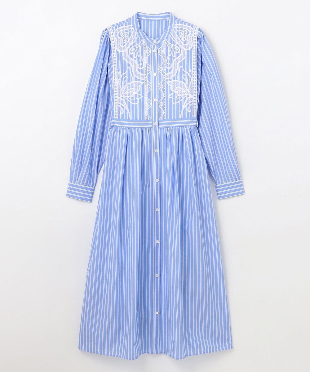 GRACE CONTINENTAL 刺繍シャツワンピース 