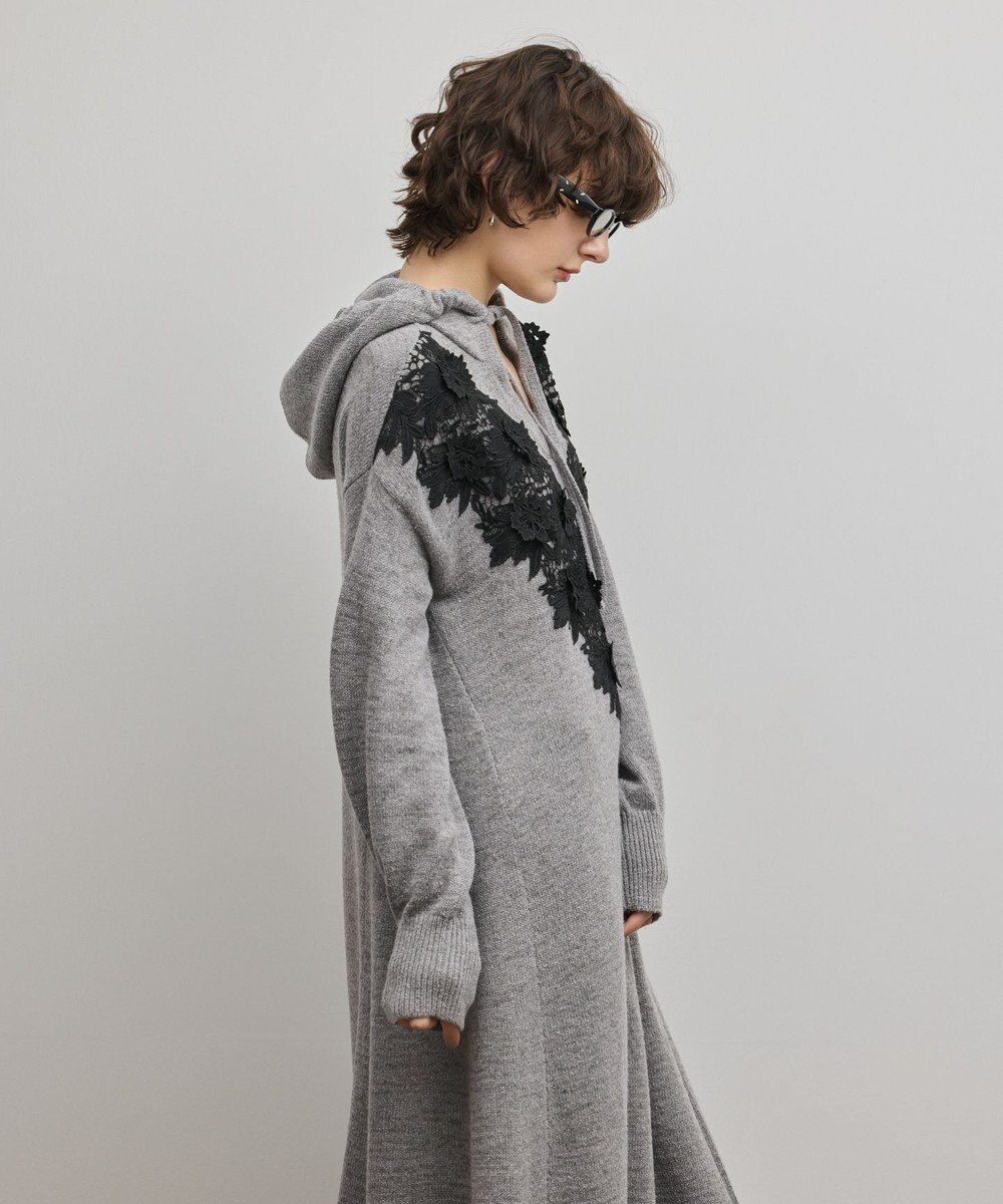 GRACE CONTINENTAL ケミカルレースニットワンピース 