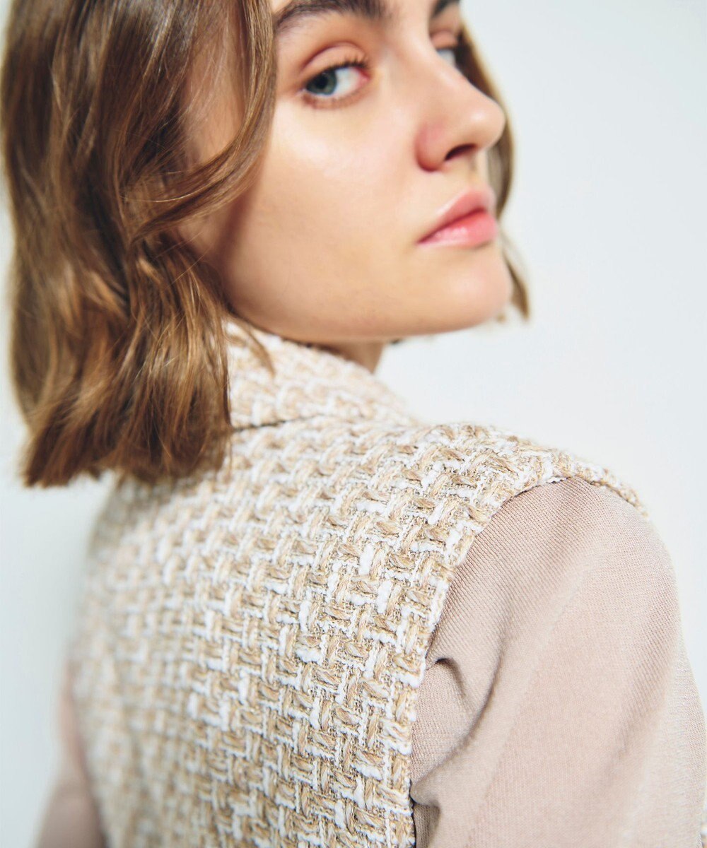 GRACE CONTINENTAL ツイードジレワンピース