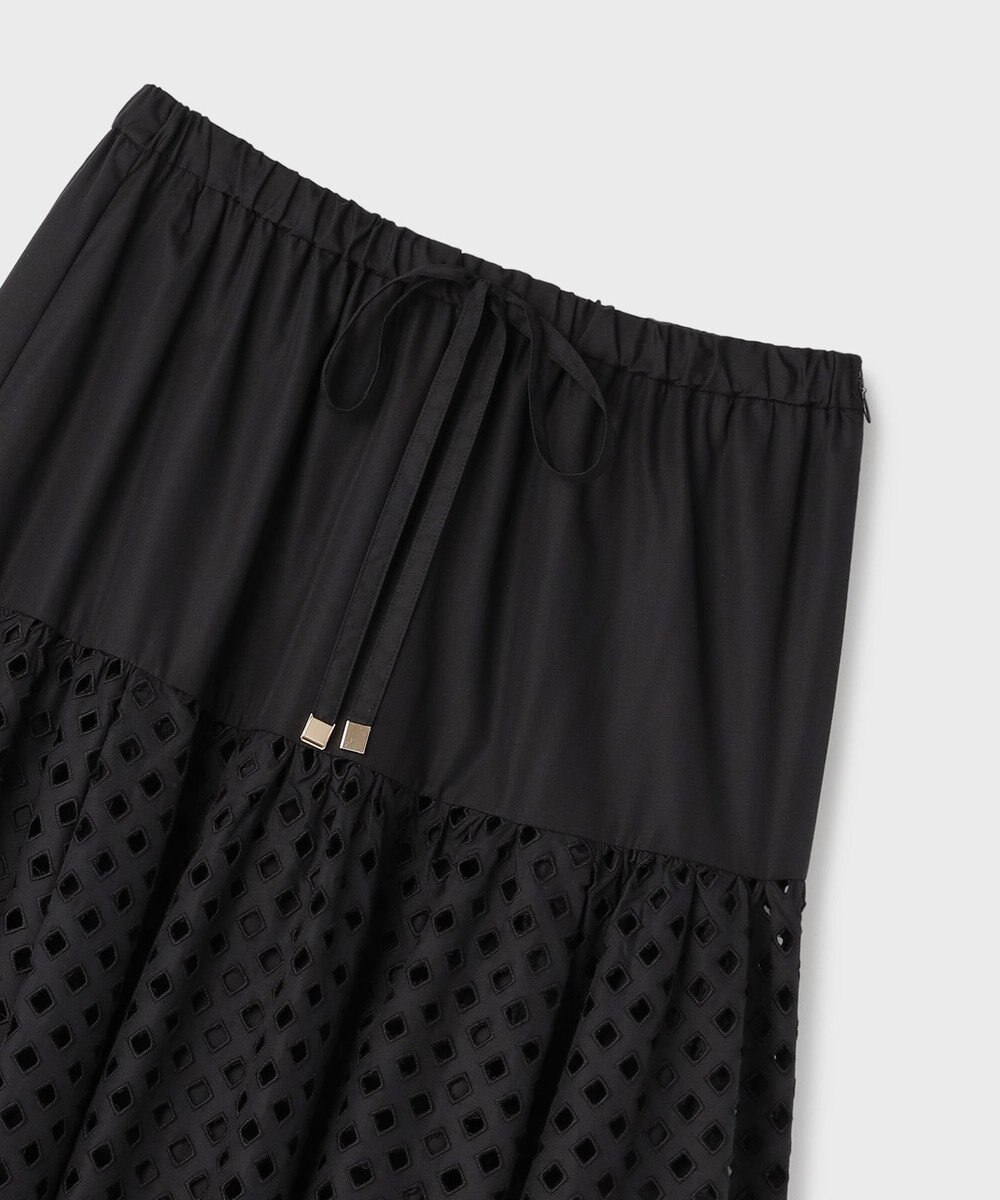 GRACE CONTINENTAL メッシュカットワークスカート 