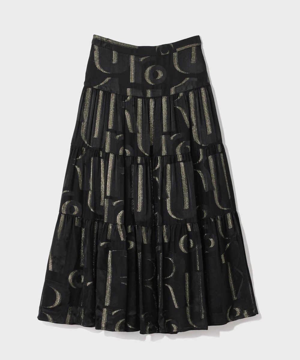 GRACE CONTINENTAL ラメジャガードサテンスカート