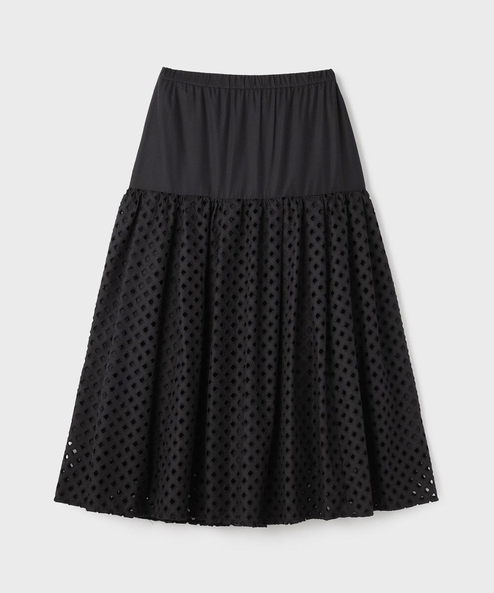 GRACE CONTINENTAL メッシュカットワークスカート 