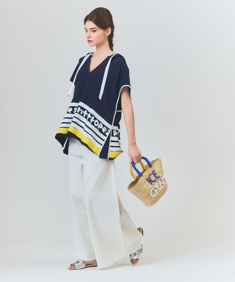 GRACE CONTINENTAL パイルポンチョフーディ 