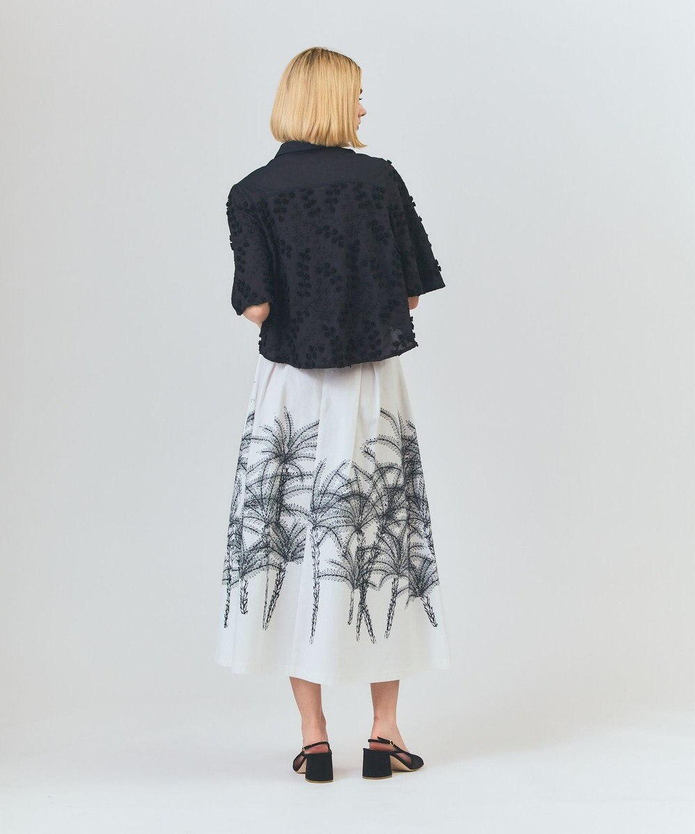 GRACE CONTINENTAL プラージュプリントタックスカート