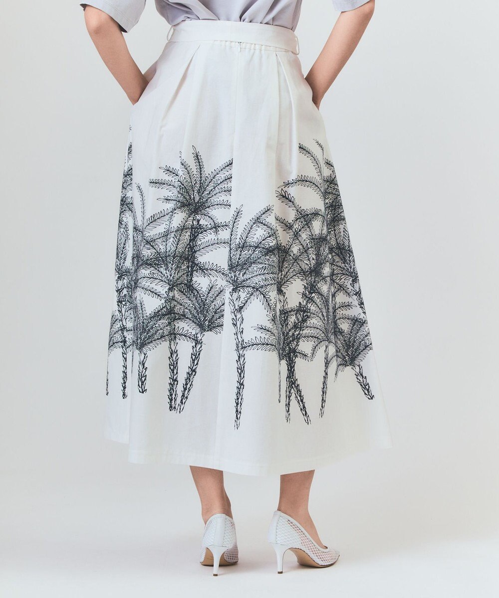 GRACE CONTINENTAL プラージュプリントタックスカート