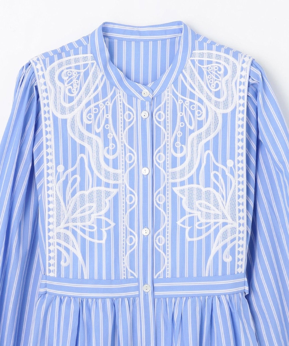 GRACE CONTINENTAL 刺繍シャツワンピース