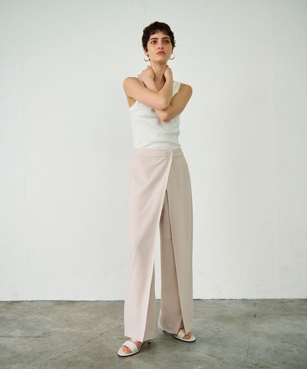 GRACE CONTINENTAL ラップレイヤードパンツ