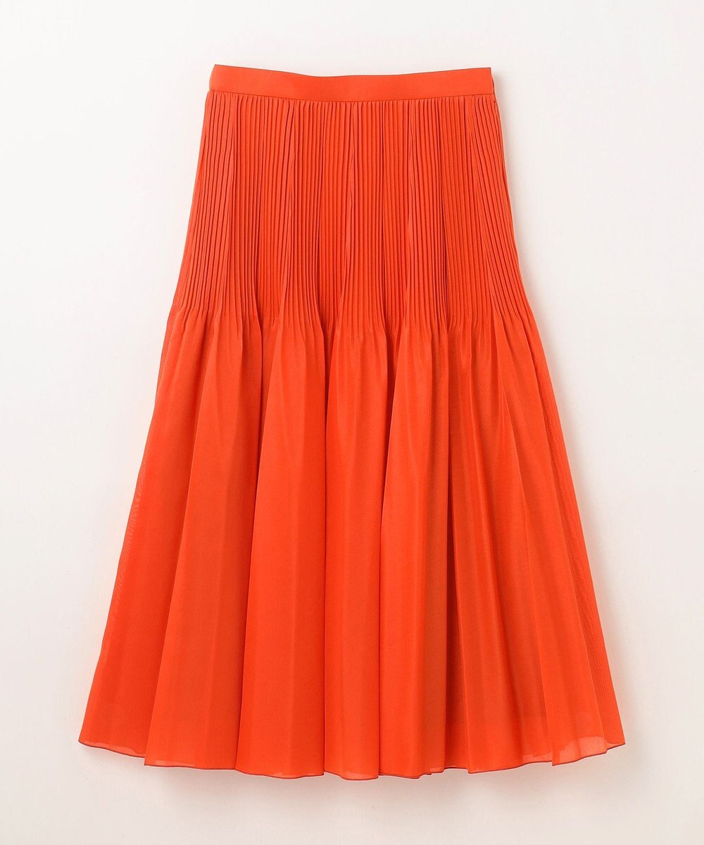 GRACE CONTINENTAL オーガンジープリーツスカート 