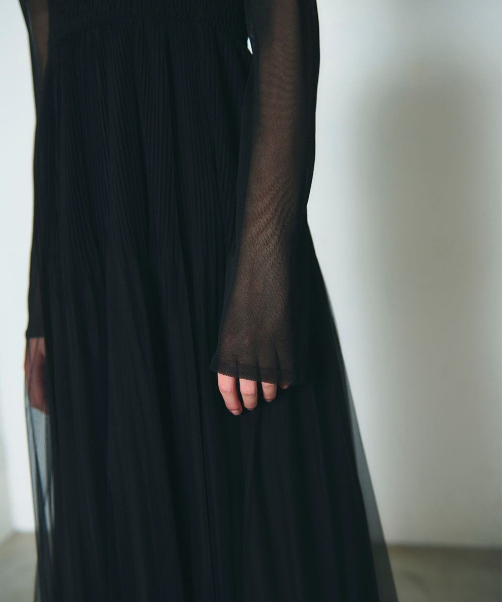 GRACE CONTINENTAL プリーツコンビベアワンピース