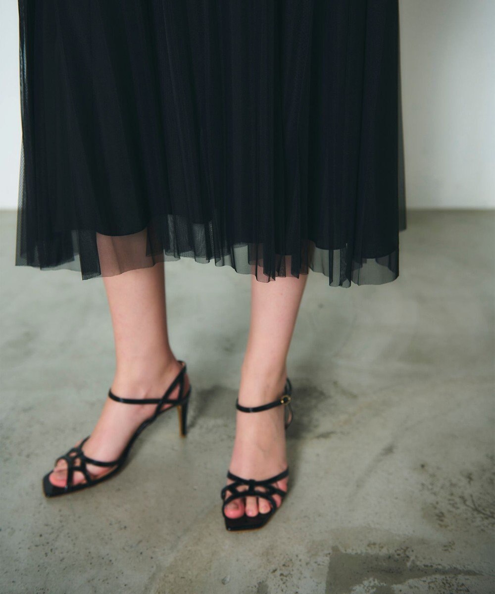 GRACE CONTINENTAL プリーツコンビベアワンピース 