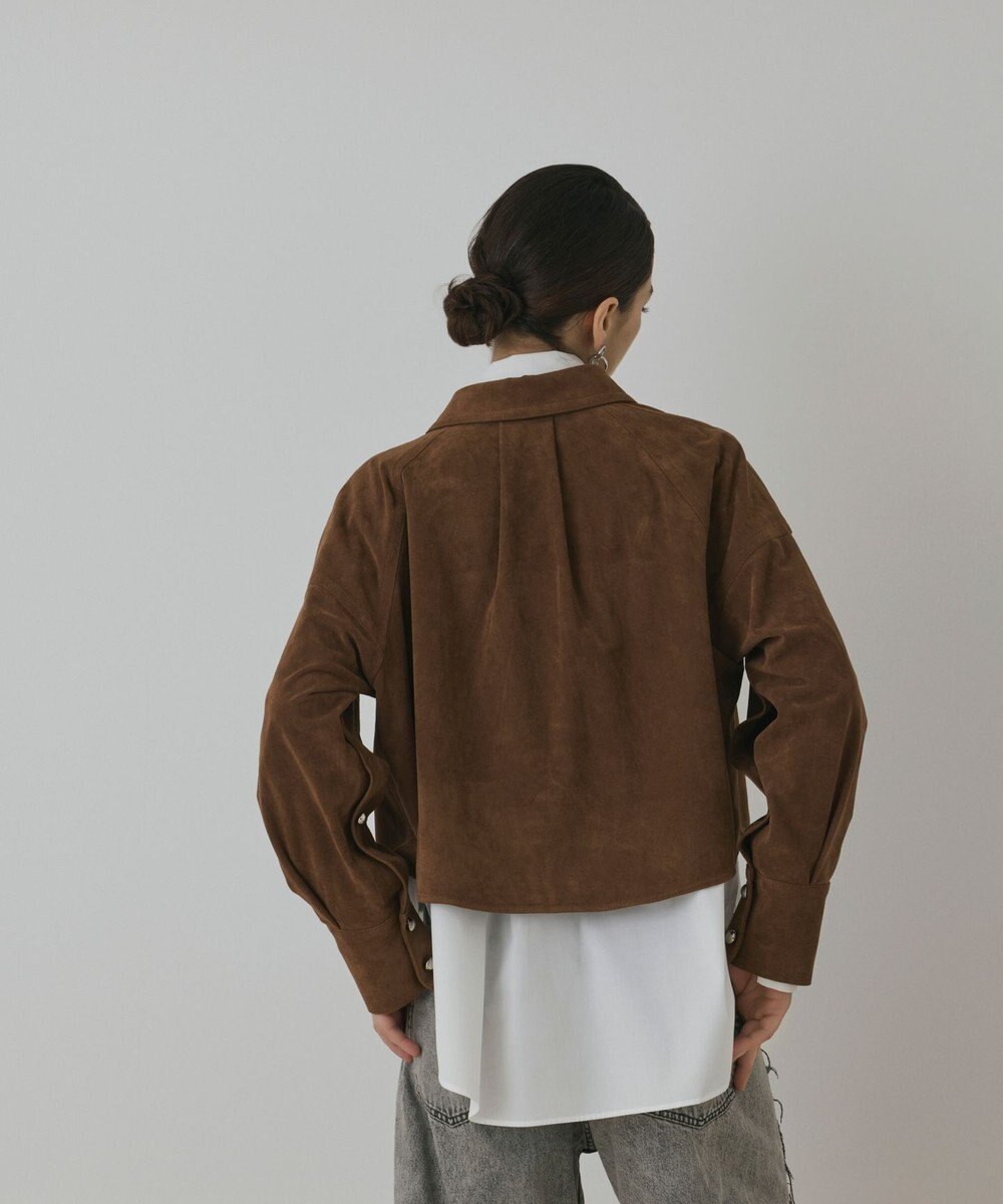 GRACE CONTINENTAL フェイクスウェードブラウス 