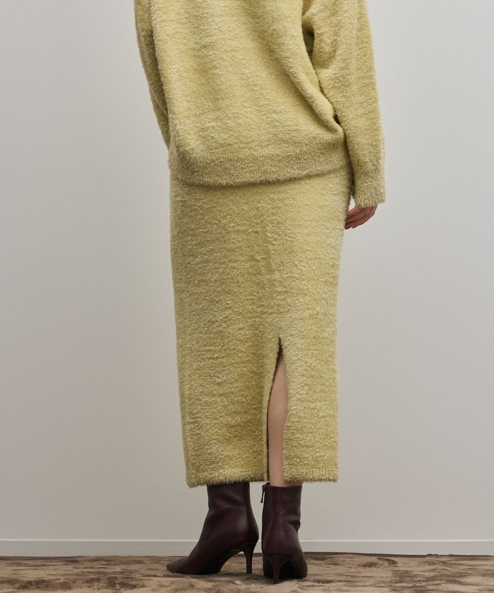 GRACE CONTINENTAL ラメフェザーニットスカート 