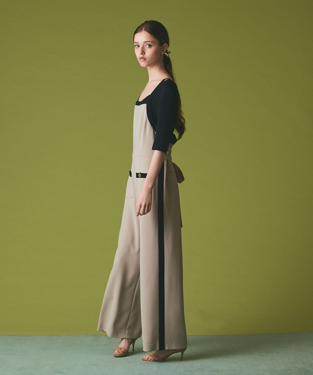 GRACE CONTINENTAL トリアセバイカラーサロペット 