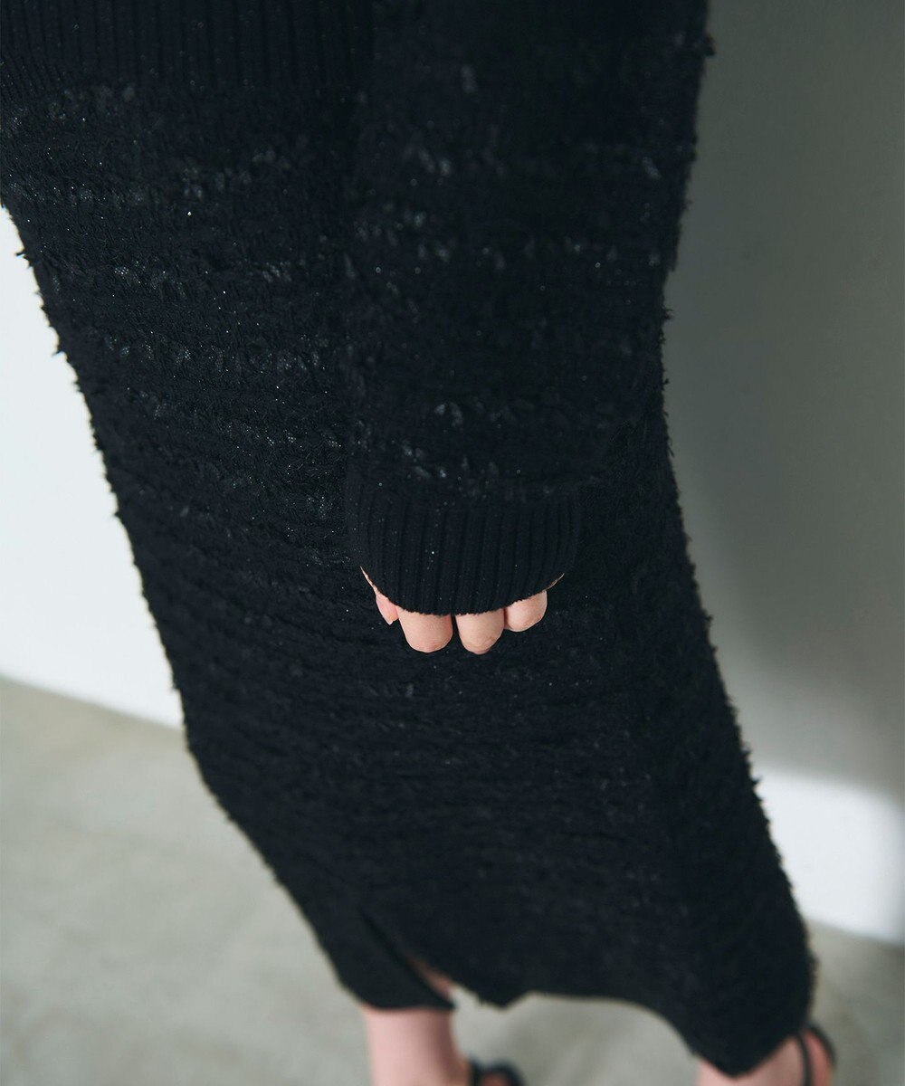 GRACE CONTINENTAL ラメツイードニットカーディガン 