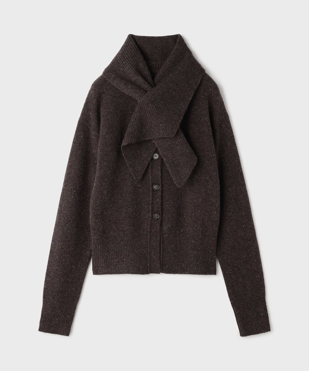 GRACE CONTINENTAL ネップニットカーディガン 