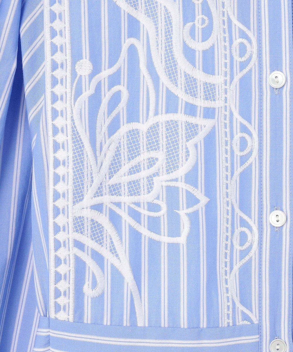 GRACE CONTINENTAL 刺繍シャツワンピース 