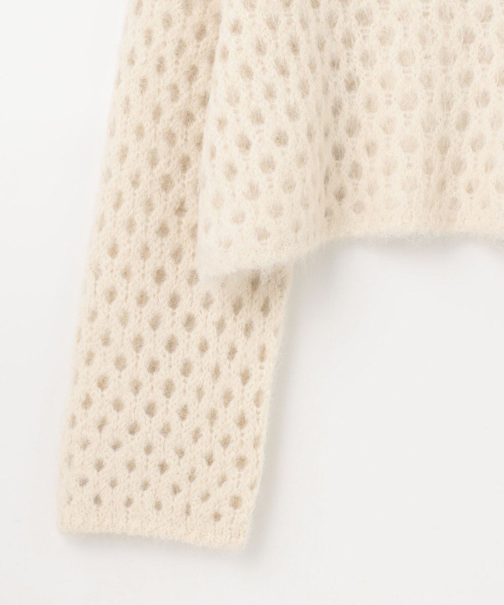 GRACE CONTINENTAL アルパカメッシュニットトップ