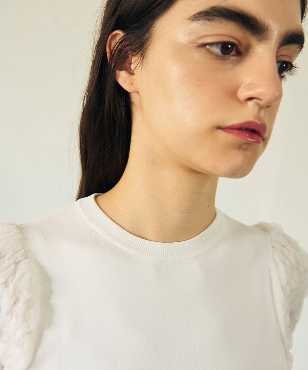 GRACE CONTINENTAL シアーハーフニットトップ 