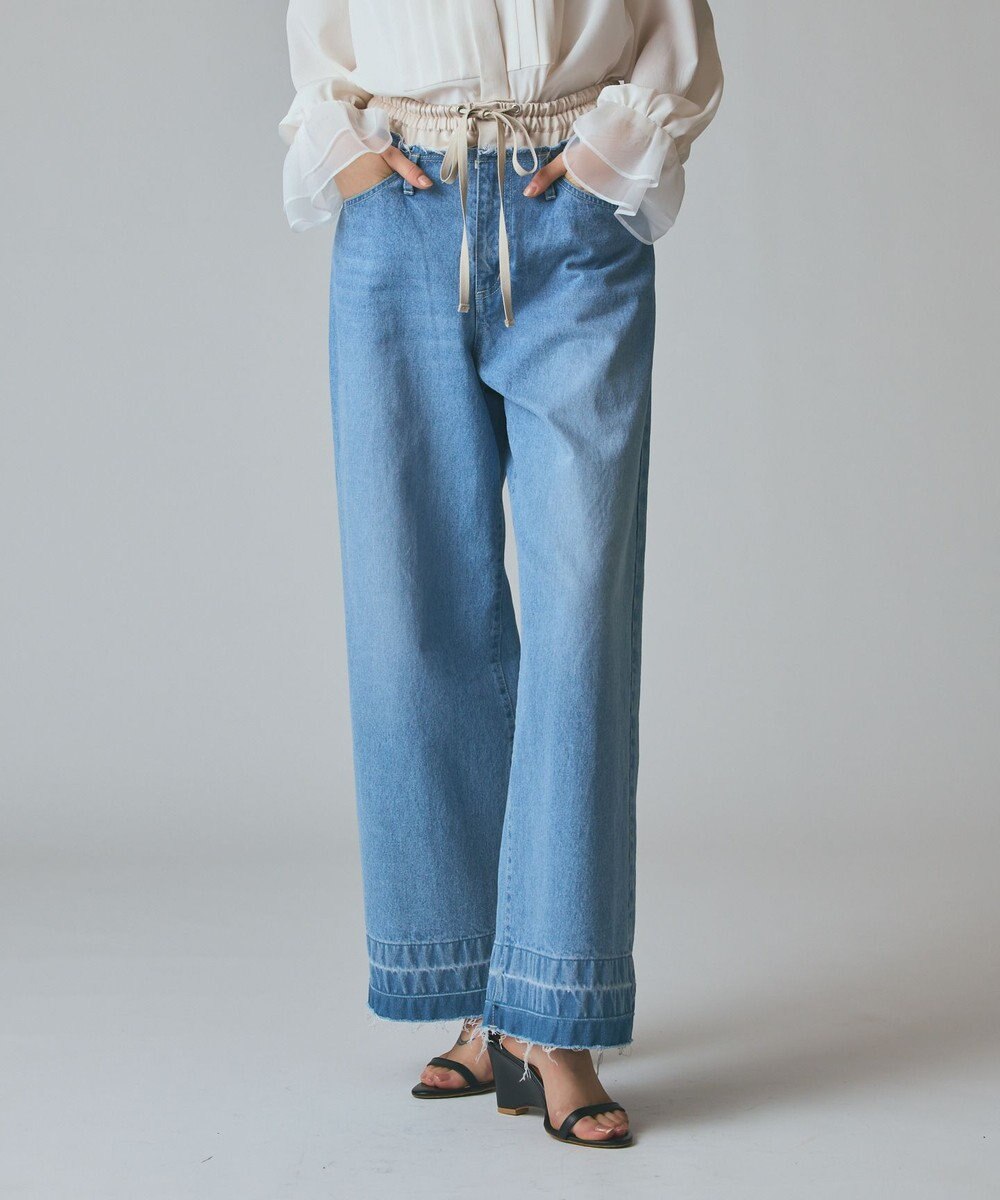 GRACE CONTINENTAL コンビデニムイージーパンツ 