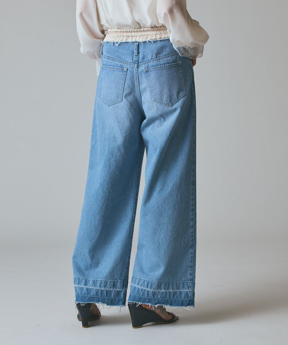 GRACE CONTINENTAL コンビデニムイージーパンツ 