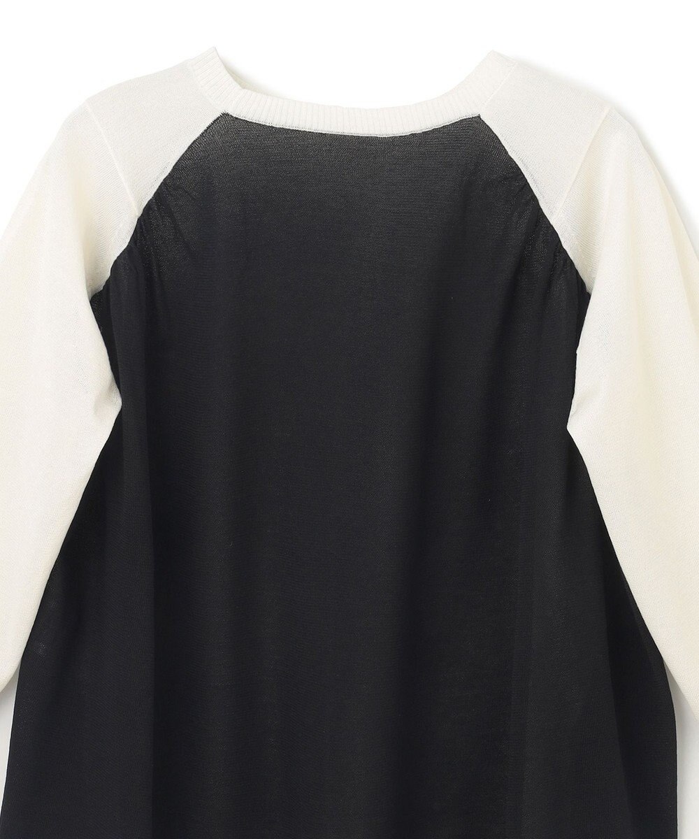 GRACE CONTINENTAL バイカラークルーニットトップ 