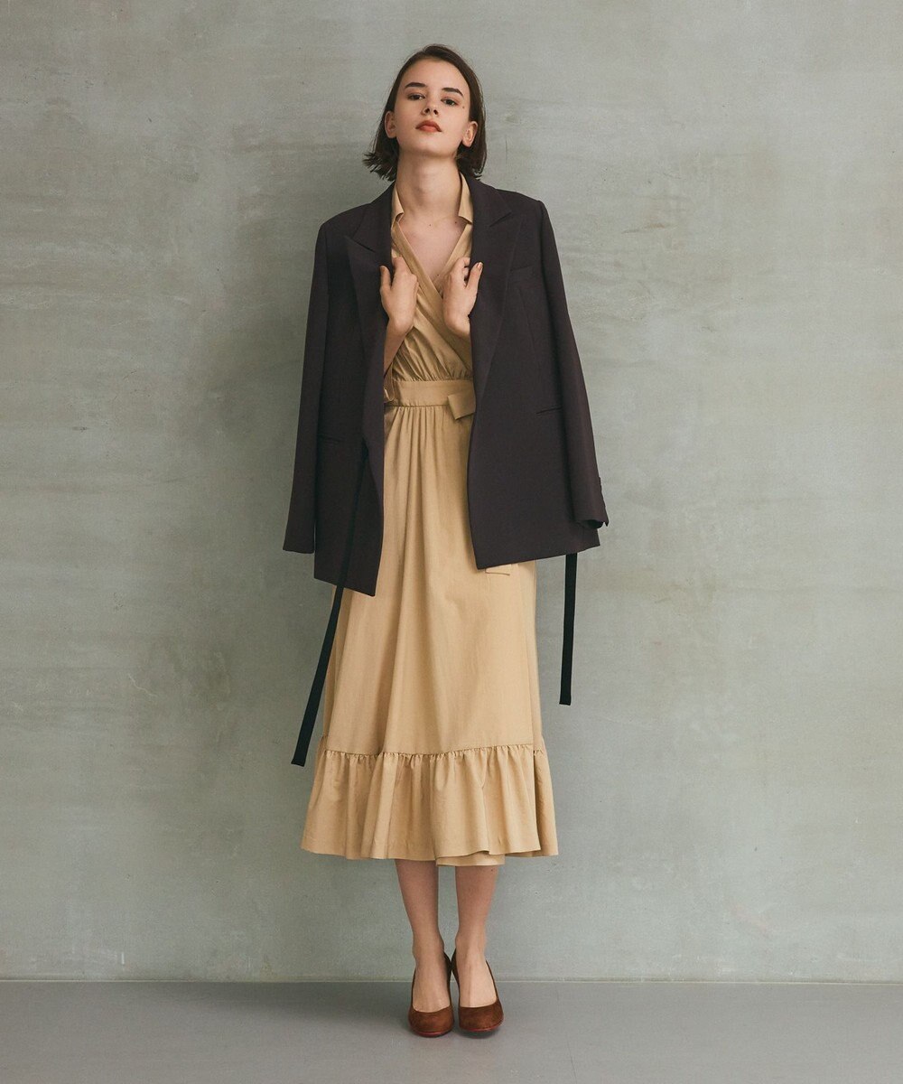 GRACE CONTINENTAL カシュクールシャツワンピース 