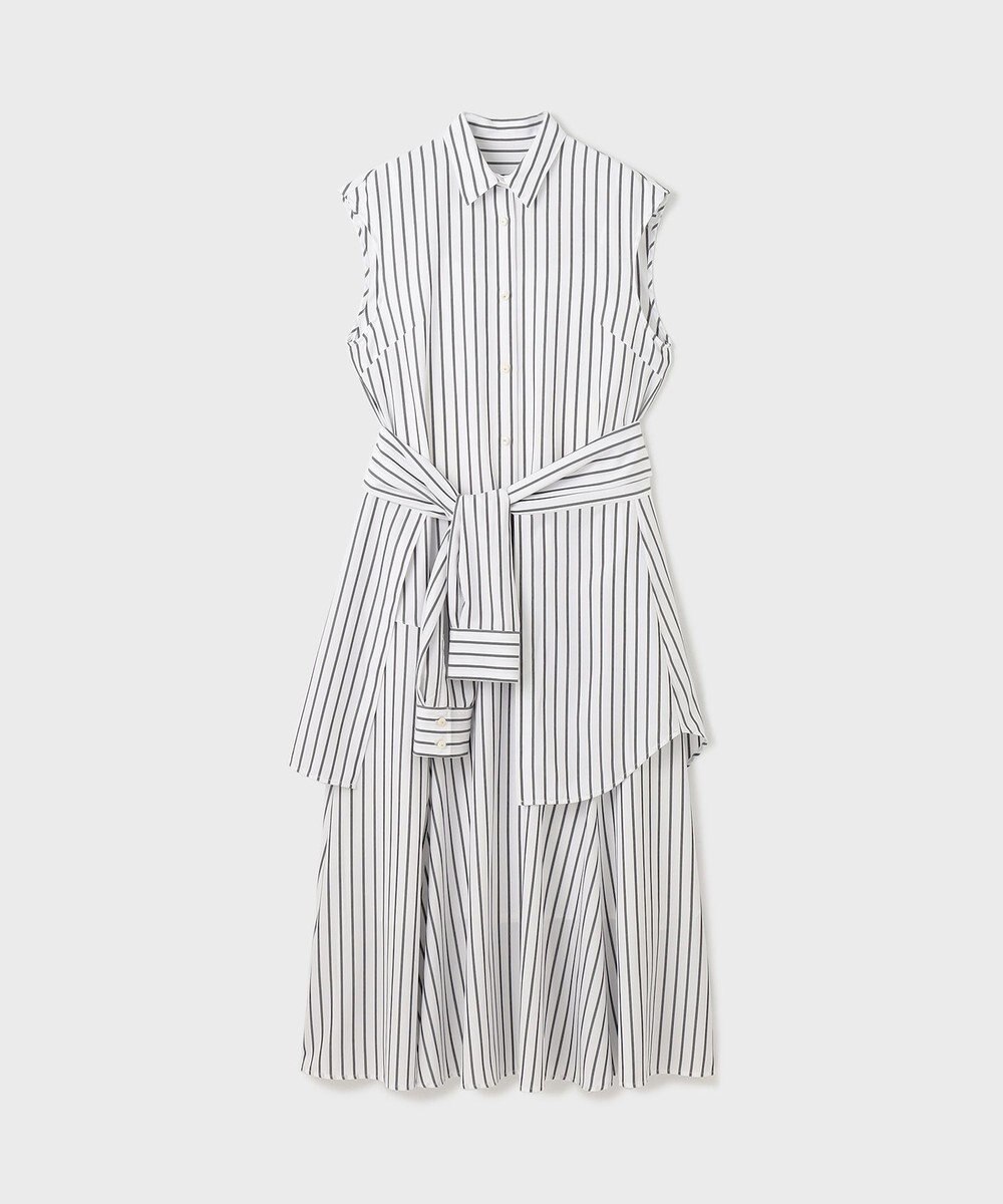 GRACE CONTINENTAL ストライプシャツワンピース 