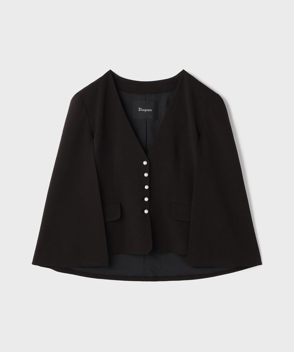 GRACE CONTINENTAL トリアセケープスリーブジャケット 