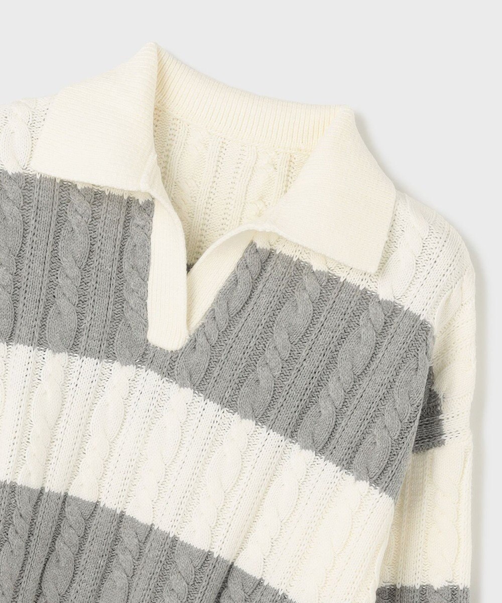 GRACE CONTINENTAL アランポロニットトップ