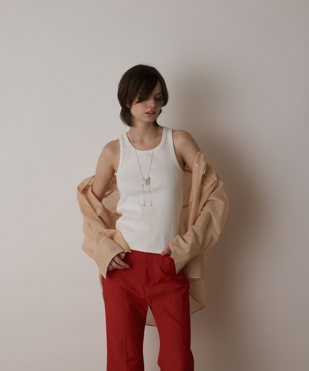 GRACE CONTINENTAL メッシュオーバーシャツ 