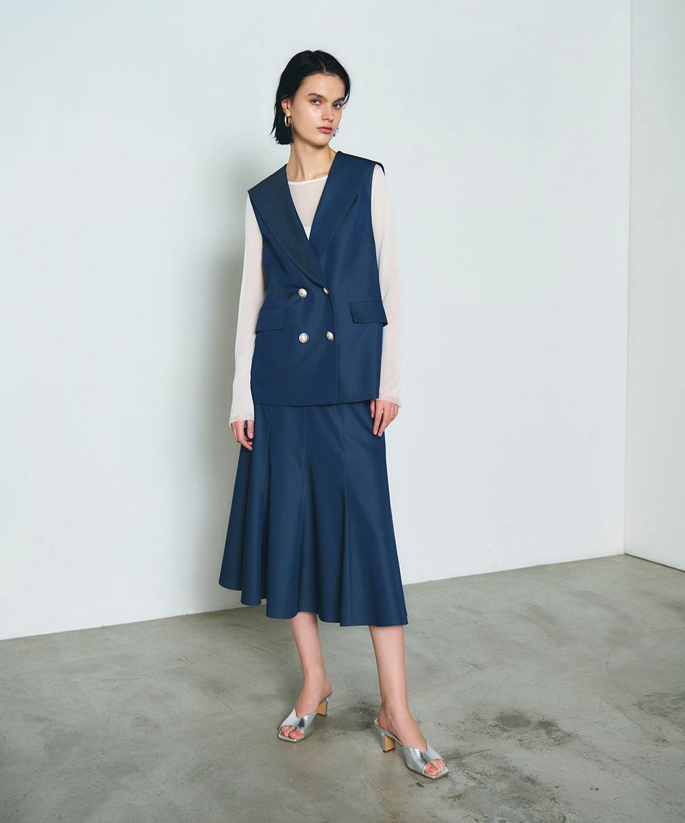 GRACE CONTINENTAL サテンマーメイドスカート