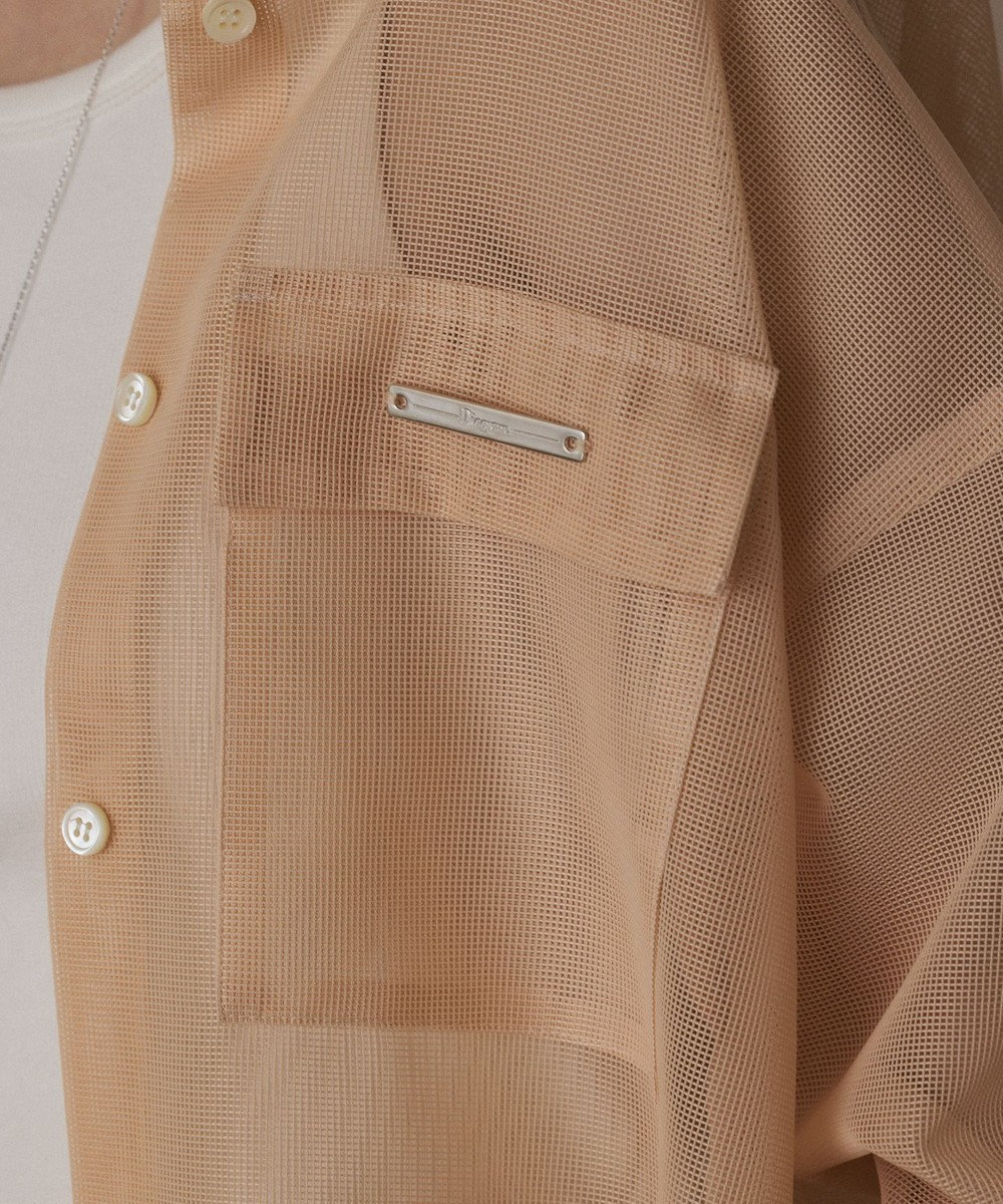 GRACE CONTINENTAL メッシュオーバーシャツ