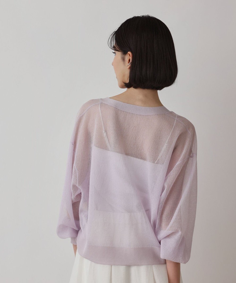 GRACE CONTINENTAL シアージョーゼットカーディガン 