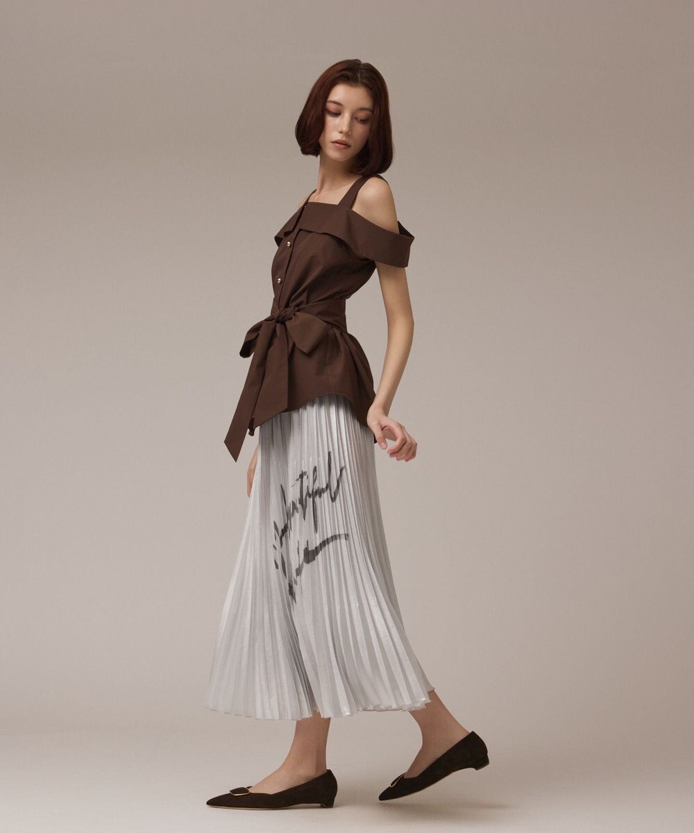 GRACE CONTINENTAL コラボロングプリーツスカート 