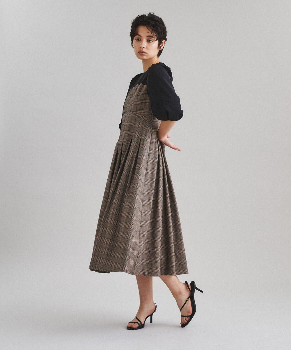 タックフレアチェックワンピース Grace Continental Grace Continental グレースコンチネンタル 通販 タックフレアチェックワンピース Grace Continental Grace Continental グレースコンチネンタル 通販